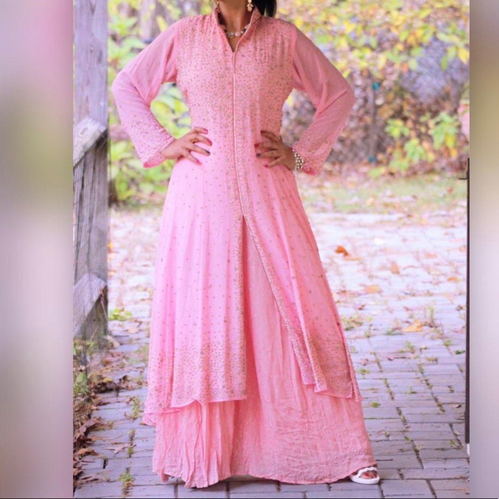 Pink party dress